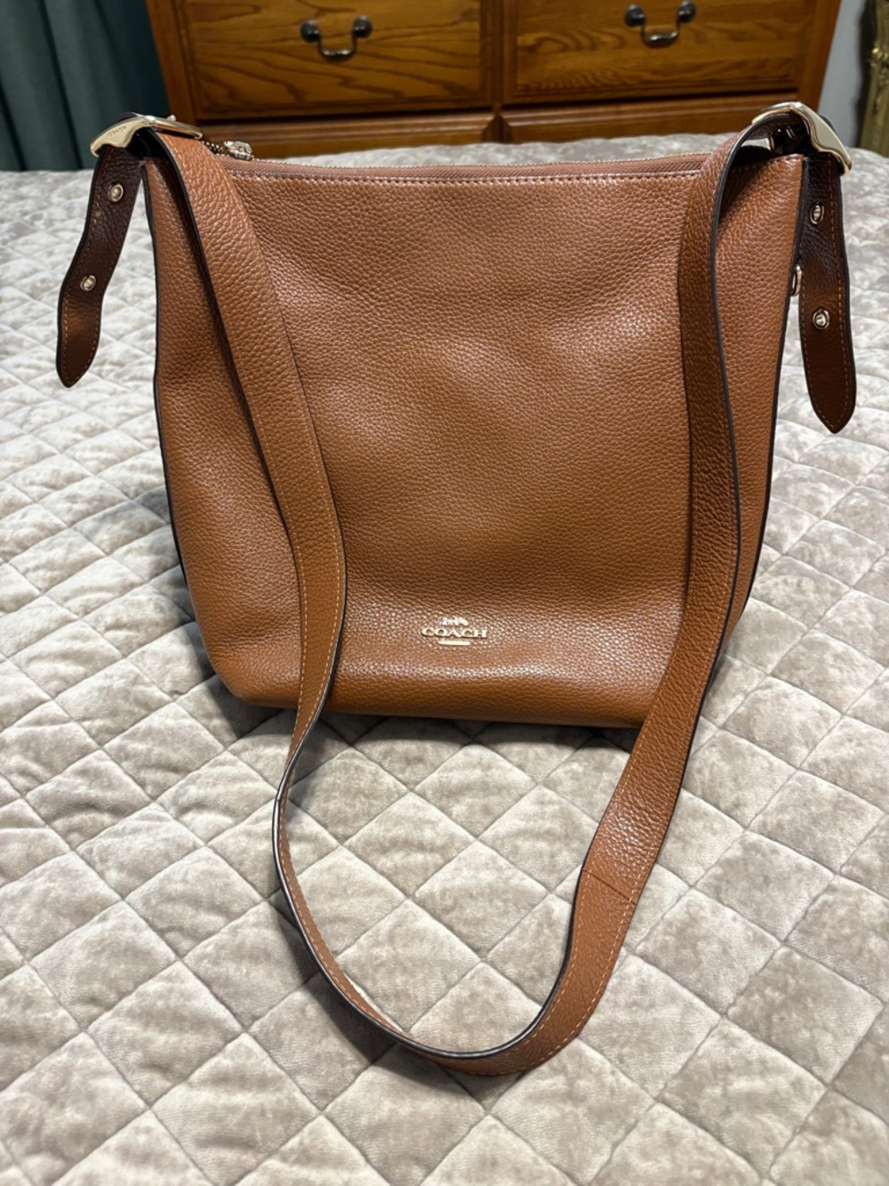 Coach Leather Hobo Bag in Brown